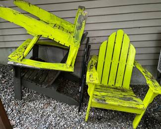 $10 each, 3 Addirondack Chairs that need help