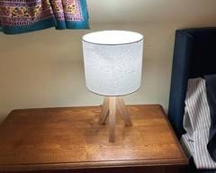 4 Small wooden lamps, 10 each or 25 for set