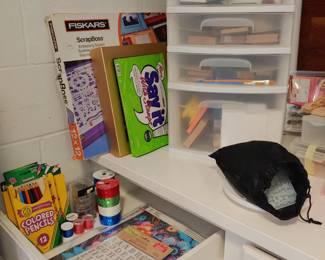 Scrapbooking, huge stamp collection and other crafting items