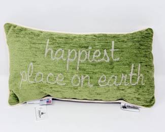 100 DisneyParksHappiestPlaceonEarthPlushPillow