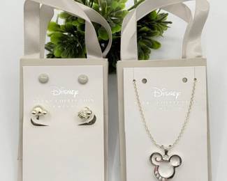 56 DisneyMinnieMouseStudEarringsMickeyMouseNecklace