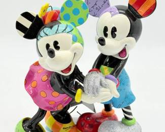 1 DisneyBrittoMickeyMinnieMouseFigurinebyRomeroBritto