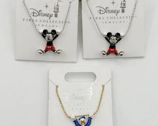 110 DisneyMickeyMouseDonaldDuck3DCharmNecklaces