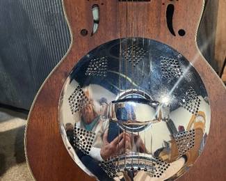 Epiphone Resonator Guitar  “The Biscuit” Circa 2005 Like New with a hard-shell case Price: $375