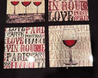 Set of Glass Coasters, Boxed
