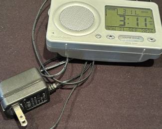 Brookstone Travel Alarm Clock, Back-Up Battery