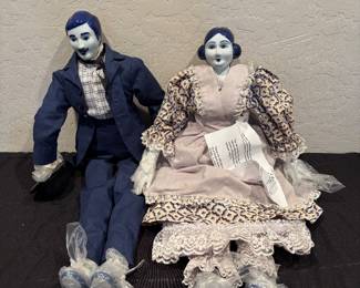 Antique Porcelain-Head Dolls, Germany, C-Early 1900's