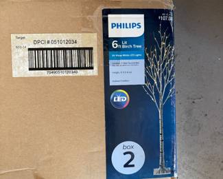 6' Pre-Lit LED Birch Tree
