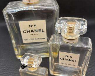 3-Chanel Bottles (Almost Empty)