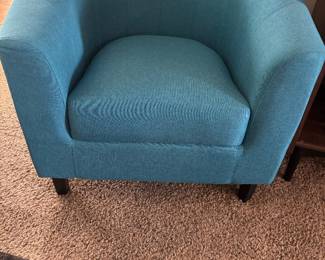 Pair of Teal Blue Tub Chairs