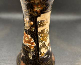 Vintage Hand-Painted Satsuma-Style Hat Pin Holder