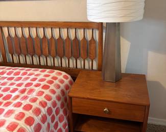 Pair of Table Lamps, Metal Bases