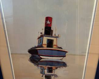"Riverboat" by Wayne Thiebaud, 1966.  Limited Edition 2,500 