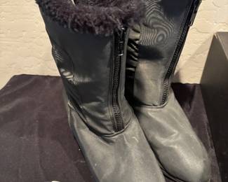 Mid-Calf Winter Snow Boots, Faux Fur/Zipper