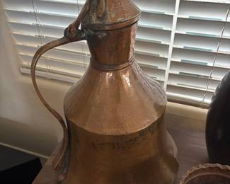 Mid-Eastern Hand Hammered Ewer