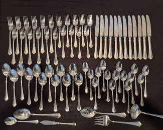 Oneida "Golden Juilliard" 18/10 Stainless Flatware, Gold Tip, 66 Pieces