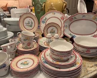 vintage Villeroy & Boch china, "Jardin d'Alsace Fleur"
