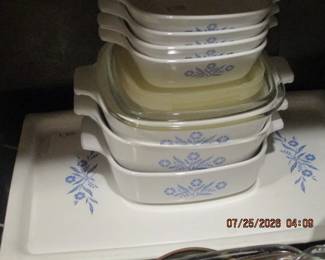 Cornflower Corning ware