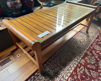 handcrafted curly Koa bench - made by Duane Shelley