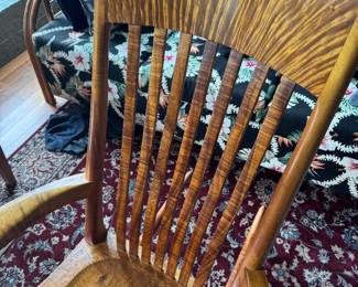 curly Koa rocking chair
