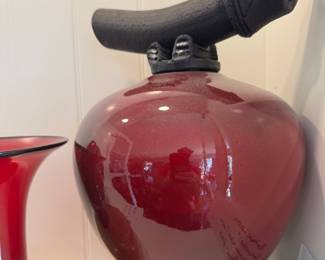 Mathew Lovein "Haiku Wishes" Raku Ceramic Wish Keeper 14" tall