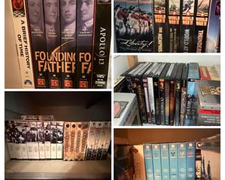 Various VHS and DVD collections 