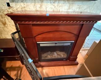 Traditional electric fireplace and accessories 