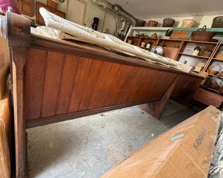 Beautiful Church Bench!  Better picture as soon as movers remove other items! 