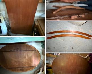 MCM Teak dining table with leaf- needs love but gorgeous!  