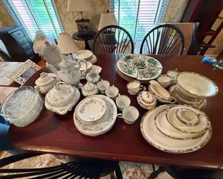 Various China - table not for sale 
