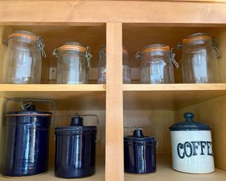 Various canisters 