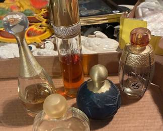 Partially Full Perfume Bottle