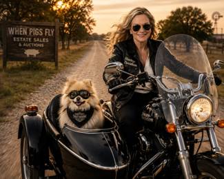 Kimber Tonya on Harley