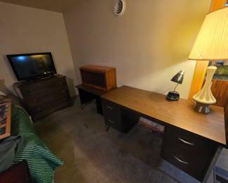 Desk, TV, Lamps, Lawyer Bookcase, Furniture 