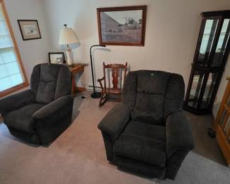 Recliners, Furniture, Curio Cabinet