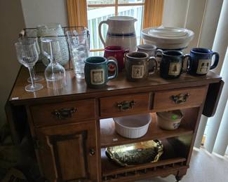 Stoneware, Kitchen, Buffet Cart