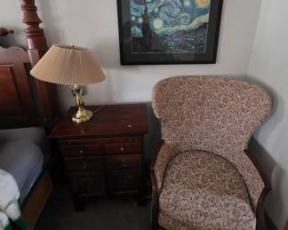 Evening Chair, Furniture, Starry Night Print
