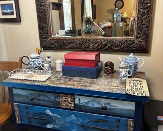 Cool hand painted buffet