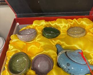 Several tea service sets