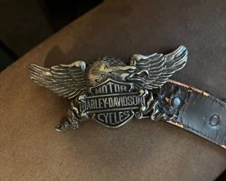 A few pieces of Harley Davidson apparel 