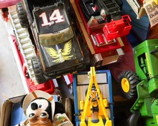 A collection of vintage G.I. Joe toys, and TONS of other nostalgic toys, books, and games.