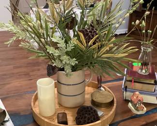 Center piece on coffee table.