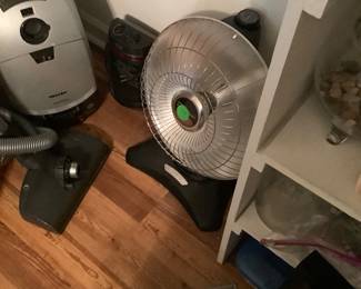 Vacuum cleaner and fan.