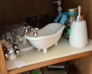 Items in bath.