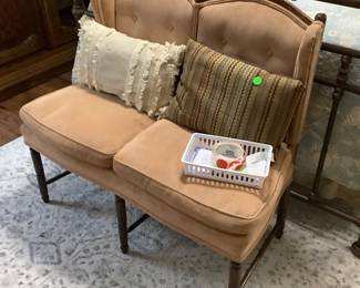 Upholstered bench at end of bed.  Price: 120.00 