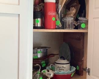 Lot of kitchen items.