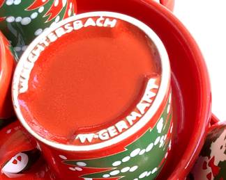 Christmas China from West Germany. Price: 58 pcs. 1,040.00