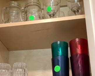 Crystal glasses.