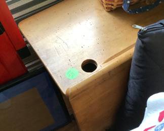 School desk with flip down seat, shelf under bottom.  Price:  180.00