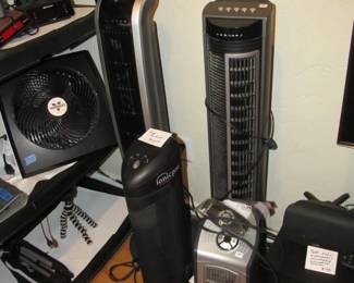 Lots of fans and a couple of heaters